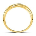 thumbnail image 4 of 10K Yellow Gold Mens Round Diamond Wedding Band Ring 1/6 Cttw, Mens Size: 7-13, 4 of 4