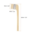 thumbnail image 2 of Uxcell Paint Brush 4Pcs 1 Inch Soft Wool Variety Angled Bend Brushes Radiator Paint Brush White, 2 of 6
