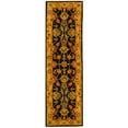 thumbnail image 3 of SAFAVIEH Heritage Regis Oriental Wool Runner Rug, Charcoal/Gold, 2'3" x 12', 3 of 10