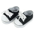 thumbnail image 5 of Emily Rose 18 Inch Doll Clothes| Versatile Canvas Doll Sneakers Basics Value 3-Pack, Including Bright Pink, White and Black Tennis Shoes |Fits American Girl Dolls, 5 of 8