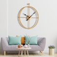 thumbnail image 4 of Reloj de pared grande Colco Reloj de pared dorado 20 pulgadas, 4 of 8
