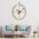 thumbnail image 4 of Decoración relojes de pared con para dorado Gloria Reloj de pared, 4 of 8