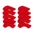 thumbnail image 1 of S SERENABLE 10 Pcs Housses de Tête de Golf en Fer Voyage Mode Sports Intérieur Extérieur Manches Rouge, 1 of 9