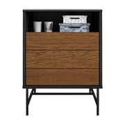 Reznor End Table, Black Oak