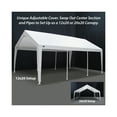 thumbnail image 2 of King Canopy 12 ft x 20 ft/20 ft x 20 ft White Fitted Expandable Canopy Cover, 2 of 3