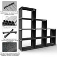Modern 9Cube Bookshelf & Storage Organizer, DIY Metal Cubicle Rack for