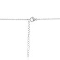 thumbnail image 3 of SuperJeweler K Initial Necklace for Women, Sideways Silver Necklace, 16", 3 of 5