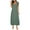 Green, variant on Women's Short Sleeve Maxi Dress V Neck Loose Fit Pleated Casual Summer A-line Long Dresses with Side Pockets