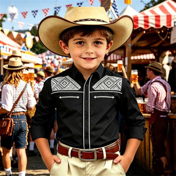 Toddler Kids Girls Boys Shirt Tops Long Sleeve Fashion Chest Print Casual Collar Shirt Casual Summer Tees 6-7 Years