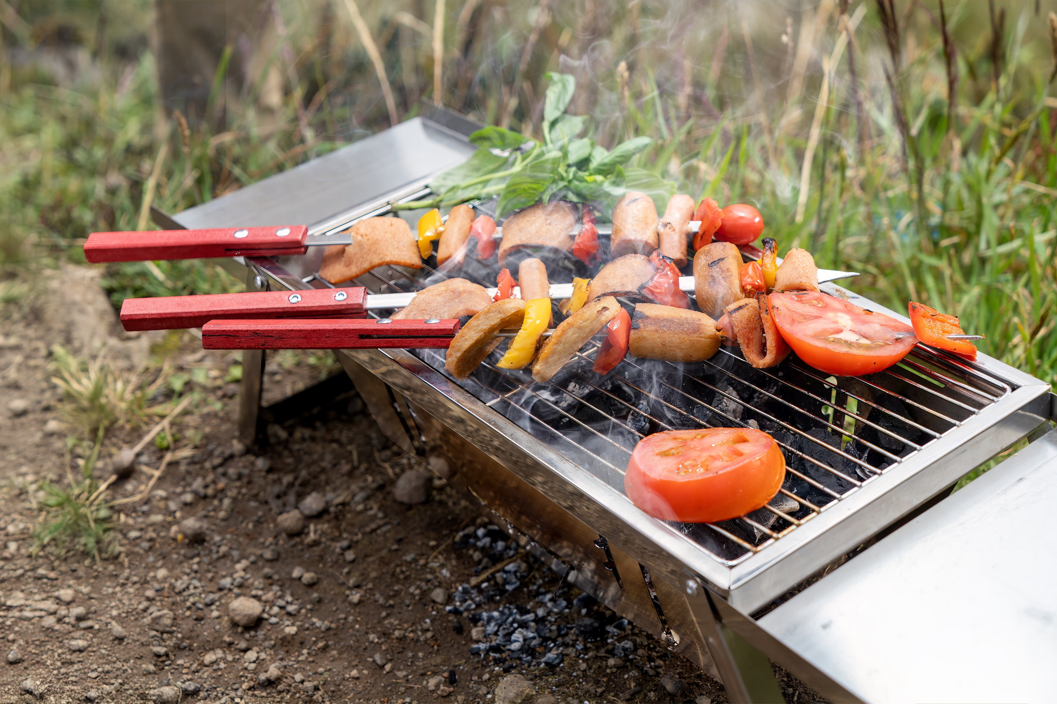 【Oj ＆ Indy 】BBQグリル/Fold N Go サービス品あり Griddle Buddy Fold N Go Portable Charcoal Camping Grill