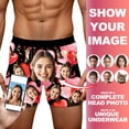 thumbnail image 2 of KHONTS Personalized Boxers for Men Husband Boyfriend Funny Boxers for Men Valentine's Day Birthday for Him 02-Black XXL, 2 of 8