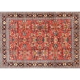 thumbnail image 1 of Ahgly Company Machine Washable Indoor Rectangle Traditional Light Copper Gold Area Rugs, 7' x 10', 1 of 7