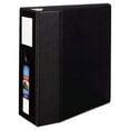 thumbnail image 5 of Heavy-Duty Non-View Binder, Durahinge, Three Locking One Touch Ezd Rings, Spine Label, Thumb Notch, 5" Cap, 11 X 8.5, Black | Bundle of 2 Each, 5 of 5