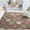 thumbnail image 2 of SAFAVIEH Heritage Cooper Diamond Area Rug, Red/Green, 8' x 10', 2 of 7