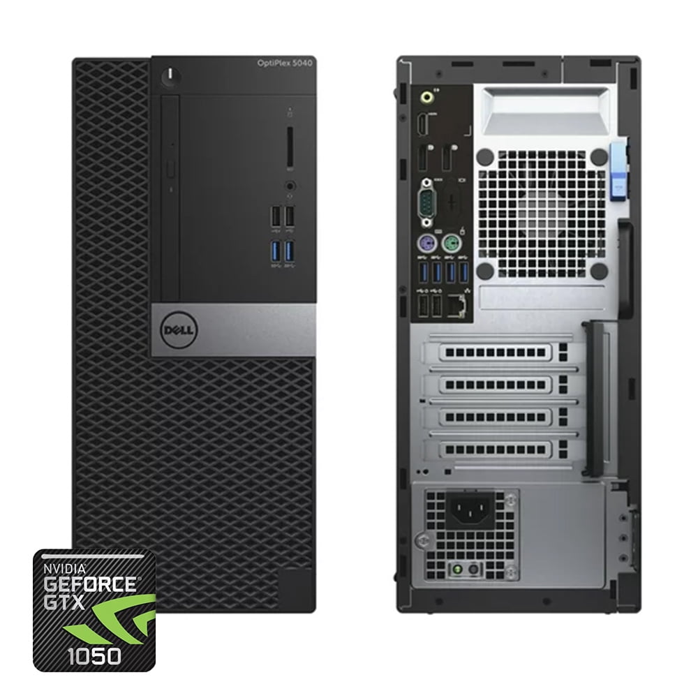 Restored Dell Gaming Computer 3050 Core i3 Processor, 16GB Memory, 1TB HDD, Nvidia GT 1050 Graphics, Wi-Fi with a 22" LCD Monitor and T-Wolf TF800 Gaming Combo - Windows 10 PC (Refurbished)