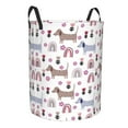 thumbnail image 2 of Daiia Cute Dog Round Laundry Basket with Handles Thickened Waterproof Circular hamper,Dirty Clothes Storage Basket for Bedroom,Bathroom,College Dorm-Small, 2 of 8