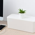 thumbnail image 4 of Cable Storage Box Power Socket Organizer Wire Charging Line Cable Management Box - White, 4 of 7