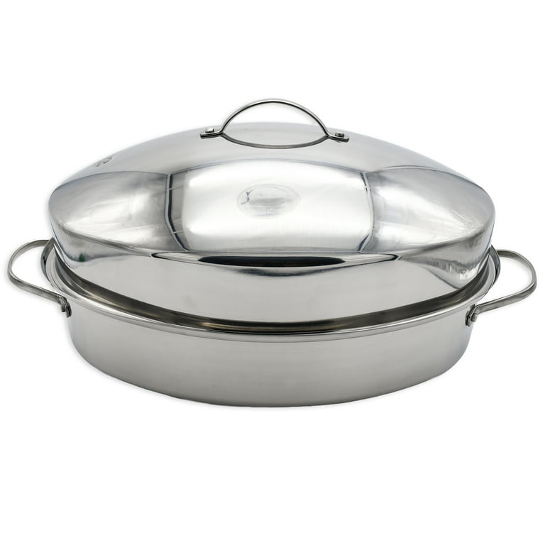 Large Stainless Steel Roaster Pan with Rack