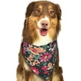 thumbnail image 6 of Naloa Many Kind Of Flowers Dog Bandanas 1PC Washable Triangle Dog Scarfs Premium Durable Fabric, for Small Medium Large Dogs and Cats, 6 of 6