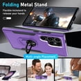 thumbnail image 2 of for Samsung Galaxy S24 Ultra Case with Screen Protector[2 Pack],Heavy Duty Shockproof Full Body Protective Cover Built in Rotatable Metal Ring Holder Kickstand,2024 Lavender, 2 of 15