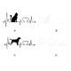 thumbnail image 5 of Riwesomey Pegatinas de coche Labrador Retriever Heartbeat Love calcomanía accesorios decorativos prácticos y duraderos Automoción decorativa y accesorios, 5 of 6