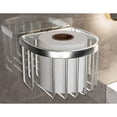 thumbnail image 1 of TRIEIY Paper Towel Holder Toilet Paper Storage Rack Bold Silver Semicircle Organization and Storage Clearance, 1 of 5