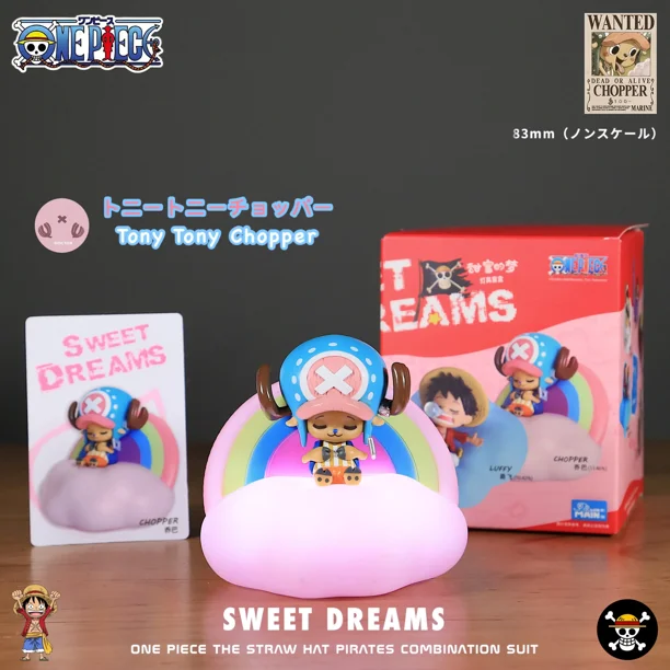 Figura de acción de One Piece Sweet Dream Night Light Series, caja sin abrir, modelo periférico de anime Luffy Zorro, regalo sorpresa