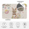 thumbnail image 3 of Bunny Easter Door Mat Indoor Outdoor, Colorful Eggs Spring Floral Rustic Non Slip Welcome Mat with Rubber Backing, Absorbent Fabric Front Door Mats Entryway Rug for Home Patio Entrance 16"x24", 3 of 8