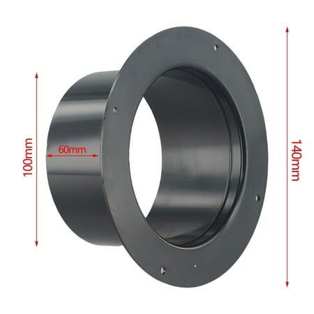 

ABS Wall Flange Connector for Ventilation Pipe Air Ducting Connection Round