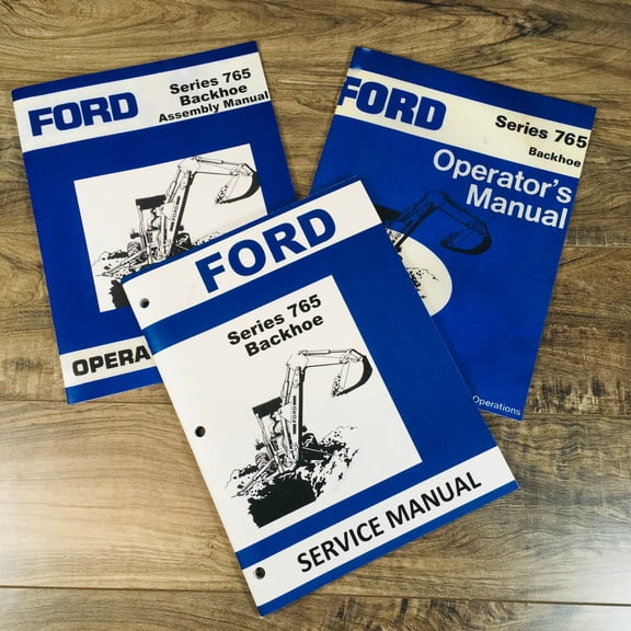 FORD 765 BACKHOE SERVICE OPERATORS MANUAL OWNERS REPAIR SHOP SET WORKSHOP