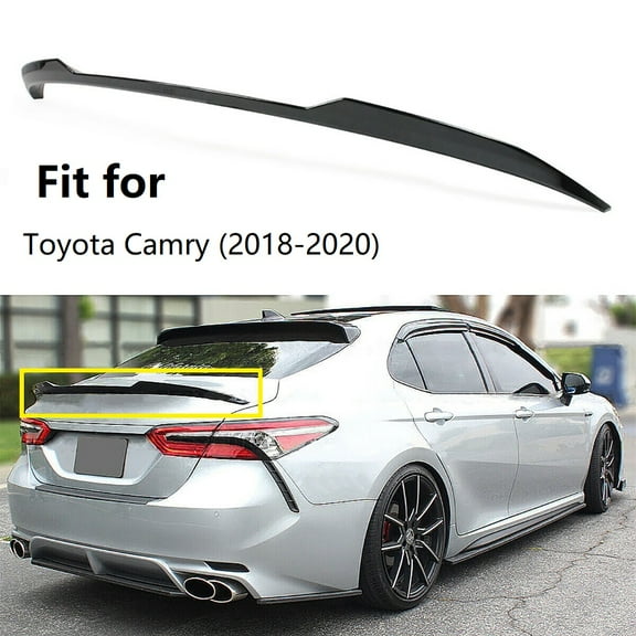 Rear Trunk Lid Wing Spoiler Fit for Toyota Camry 2018 2019 2020, Gloss Black, 18-20 Camry Trunk Spoiler