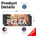 thumbnail image 2 of Wood Fired Pizza Vinyl Decal 2 Pack of 24 Inch x 9 Inch Weatherproof Heavy-Duty Adhesive Backing | Authentic Recipes, Fresh Ingredients, Restaurant Promotions | Made in USA, 2 of 6
