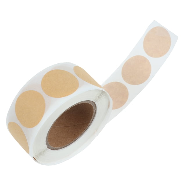 500 Unids Kraft Papel Pegatinas Redondas Embalaje Sellado Etiquetas Adhesivas Pegatinas Imprimibles e Imprimibles Etiquetas para Empaque