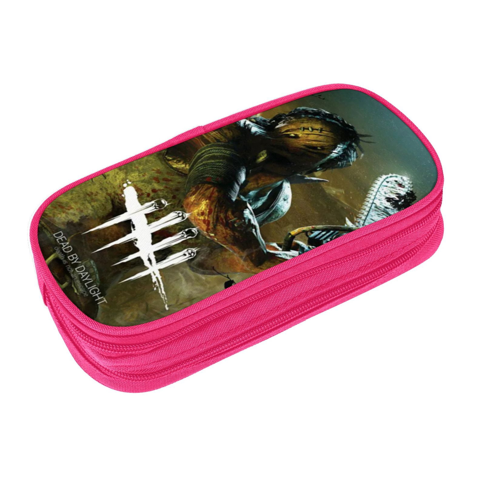 Dead By Daylight Dbd Pencil Case Large Capacity Pencil Pouch Pen Bag Office Stationery Organizer Travel Makeup Bag Pink