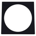 thumbnail image 4 of Westbrass Square Brass Shower Drain with Round Strainer and Crown Ring, Matte Black, 4 of 9