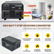 LVYUAN 800 Watt Voltage Transformer Converter Step Up/Down 110V 120V to 220V 240V and 220V 240V to 110V 120V