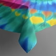thumbnail image 4 of Colorful Rainbow Tie Dye Spiral Pattern Rectangle Tablecloth 60"x120",Waterproof Polyester Rectangle Table Cloth, Wipeable Spillproof Polyester Tablecloth for Dining, Camping, Indoor and Outdoor, 4 of 6