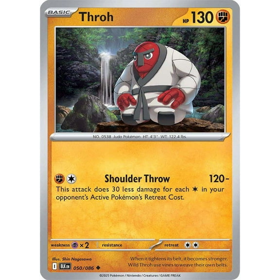 Pokemon Black Bolt Uncommon Throh #50
