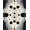 Black And White, Pattern 18, variant on ODIKA 8'x10' Washable Area Rug Cow Print Spotted Farmhouse Mosaic Patches Abstract Pick Farm for Living Room, Under Sectional, Family , Durable, Non-Slip