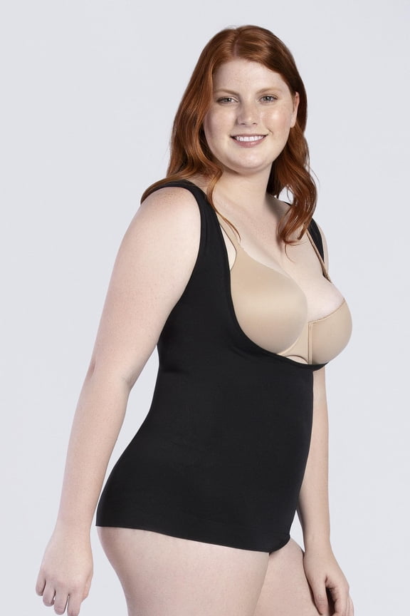 ESSENTIAL OPEN BUST SEAMLESS CONTROL TANK