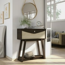 Parnu 1-Shelf Wood Storage Console Table, Wenge