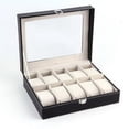 thumbnail image 3 of Ktaxon PU Leather 10 Slots Wrist Watch Display Box Storage Holder Organizer Case, 3 of 6