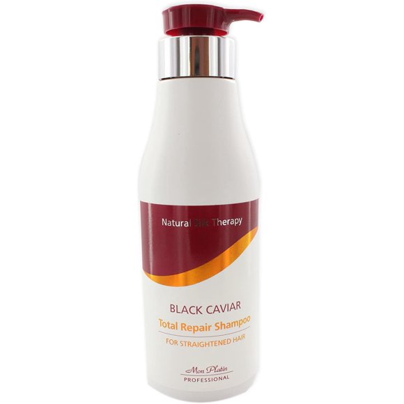 Mon Platin Black Caviar Total Repair Shampoo Straightened Hair 500ml 17fl.oz