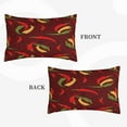 thumbnail image 2 of Zufioo Hot Chili Print Double-sided Plush Pillow Cover,Decorative Pillow Protector without Pillow Core, Suitable for Sofa, Bedroom, Car-20"x30", 2 of 6
