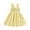 Yellow, variant on Fesfesfes Toddler Kids Dress Baby Girls Cute Solid Color Breathable Ruffles Elastic Band Suspenders Dress Skirt