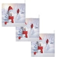 thumbnail image 6 of Coolnut Christmas Cute Snowman Baby Muslin Washcloths Face Towel, Winter Snowy Landscape Burp Cloths Cotton Wipes 5 PCS Infant Wash Cloth for Newborn Boys Girls 12x12 inches, 6 of 6