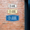 thumbnail image 3 of Signs ByLITA Fancy 24 hour Access Required Sign (Blue) - Small, 3 of 8