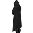 thumbnail image 4 of HUBERY Women Drawstring Long Sleeve Asymmetrical Hem Solid Color Pullover Hoodie, 4 of 4