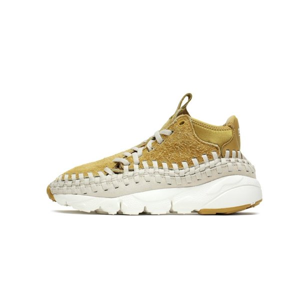 nike air footscape woven chukka flat gold