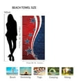 thumbnail image 6 of Dmlowu 4th of July Decorations Beach Towel 30x60" Patriotic Personalized Beach Towels Soft Quicker Dry Sandproof Independence Day Beach Blanket for Outdoor Travel Swimming Pool, 6 of 7